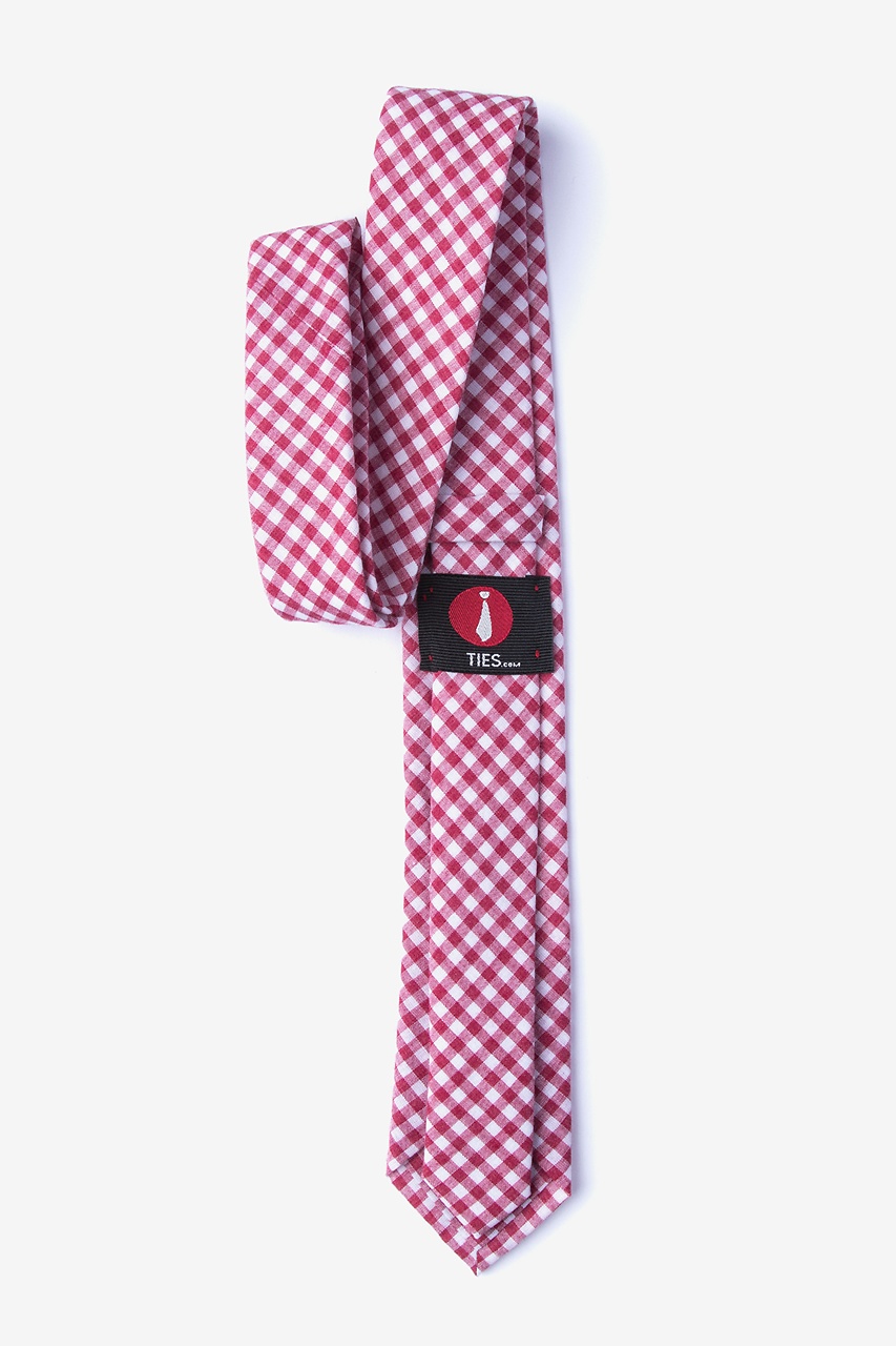 Red Cotton Clayton Skinny Tie | Ties.com