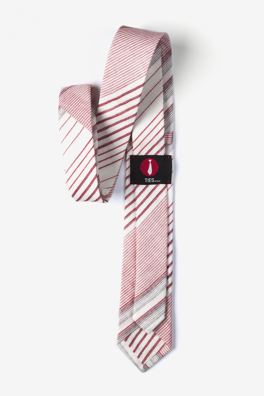Red Cotton Connery Skinny Tie | Ties.com