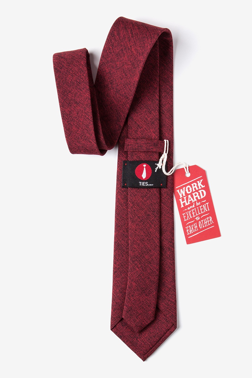 Red Cotton Denver Tie
