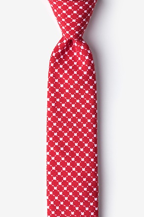 _Descanso Red Skinny Tie_