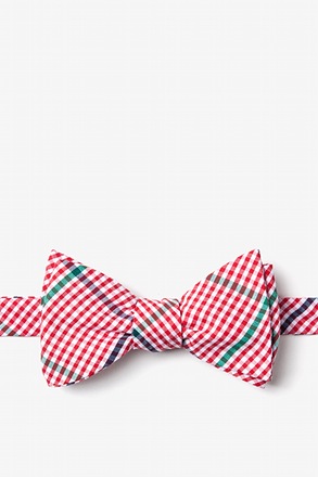 Douglas Red Self-Tie Bow Tie