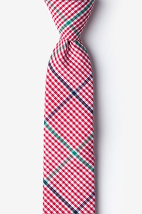 Douglas Red Skinny Tie