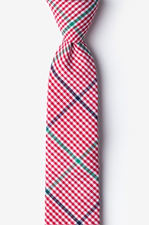 _Douglas Red Skinny Tie_