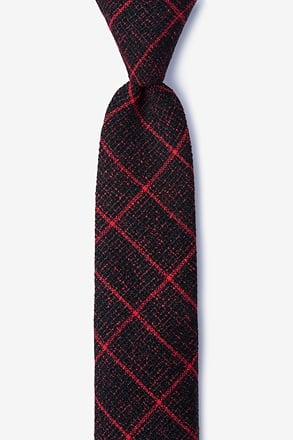 Fletcher Red Skinny Tie