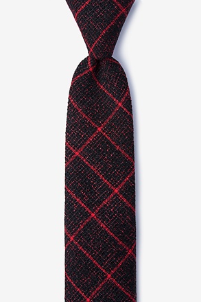 _Fletcher Red Skinny Tie_