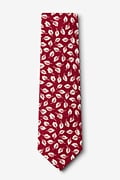 Florence Red Extra Long Tie Photo (1)