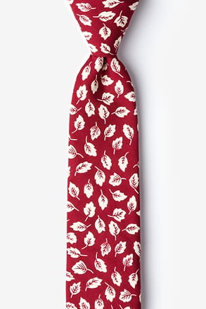 _Florence Red Skinny Tie_