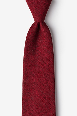 Galveston Red Extra Long Tie