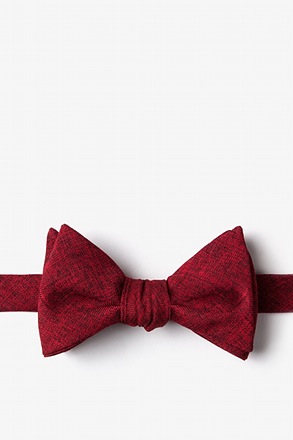 _Galveston Red Self-Tie Bow Tie_