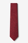Galveston Red Skinny Tie Photo (1)