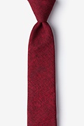 Galveston Red Skinny Tie Photo (0)