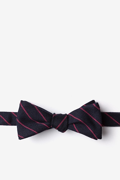 Red Cotton Glenn Heights Skinny Bow Tie