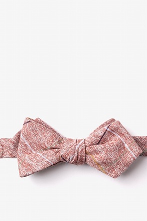 _Globe Red Diamond Tip Bow Tie_