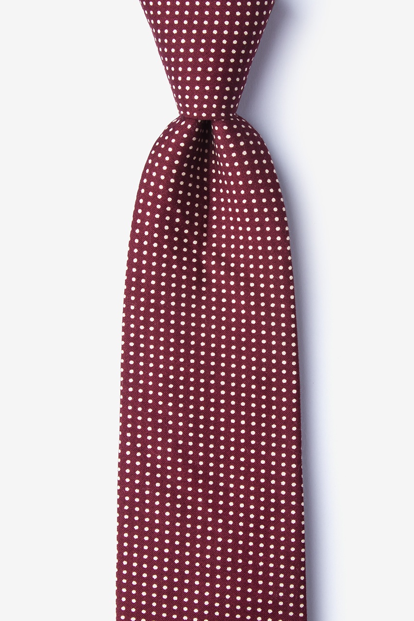 Red Cotton Gregory Extra Long Tie | Ties.com