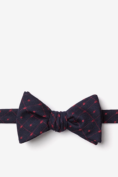 Red Cotton Gresham Self-Tie Bow Tie