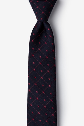 _Gresham Red Skinny Tie_