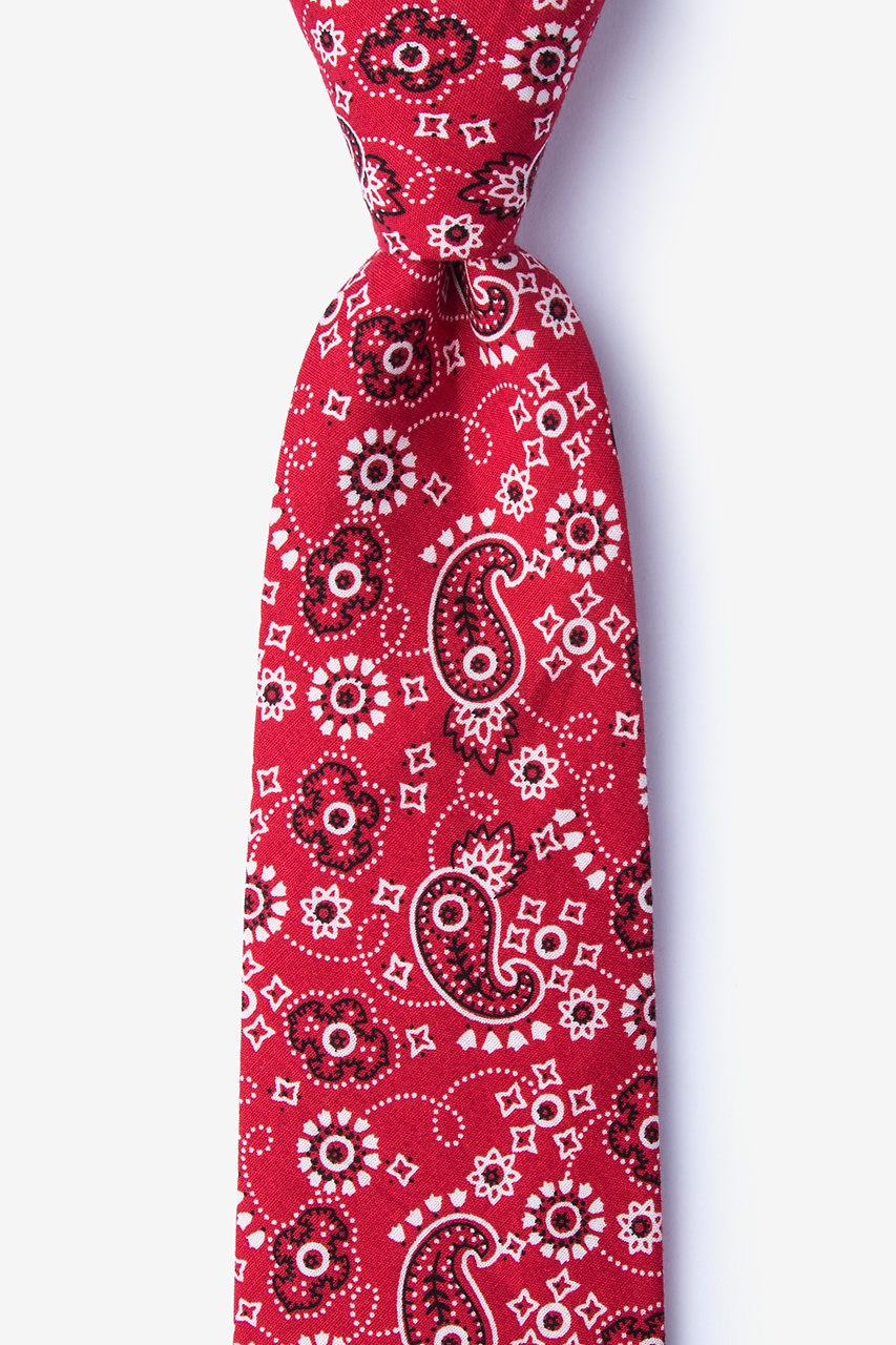 Grove Red Extra Long Tie Photo (0)