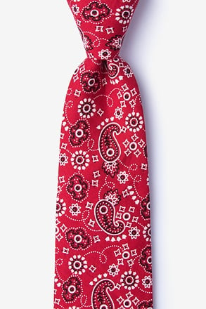 _Grove Red Extra Long Tie_