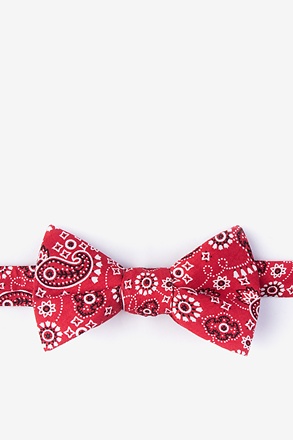 Grove Red Self-Tie Bow Tie