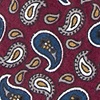 Red Cotton Hamilton Extra Long Tie