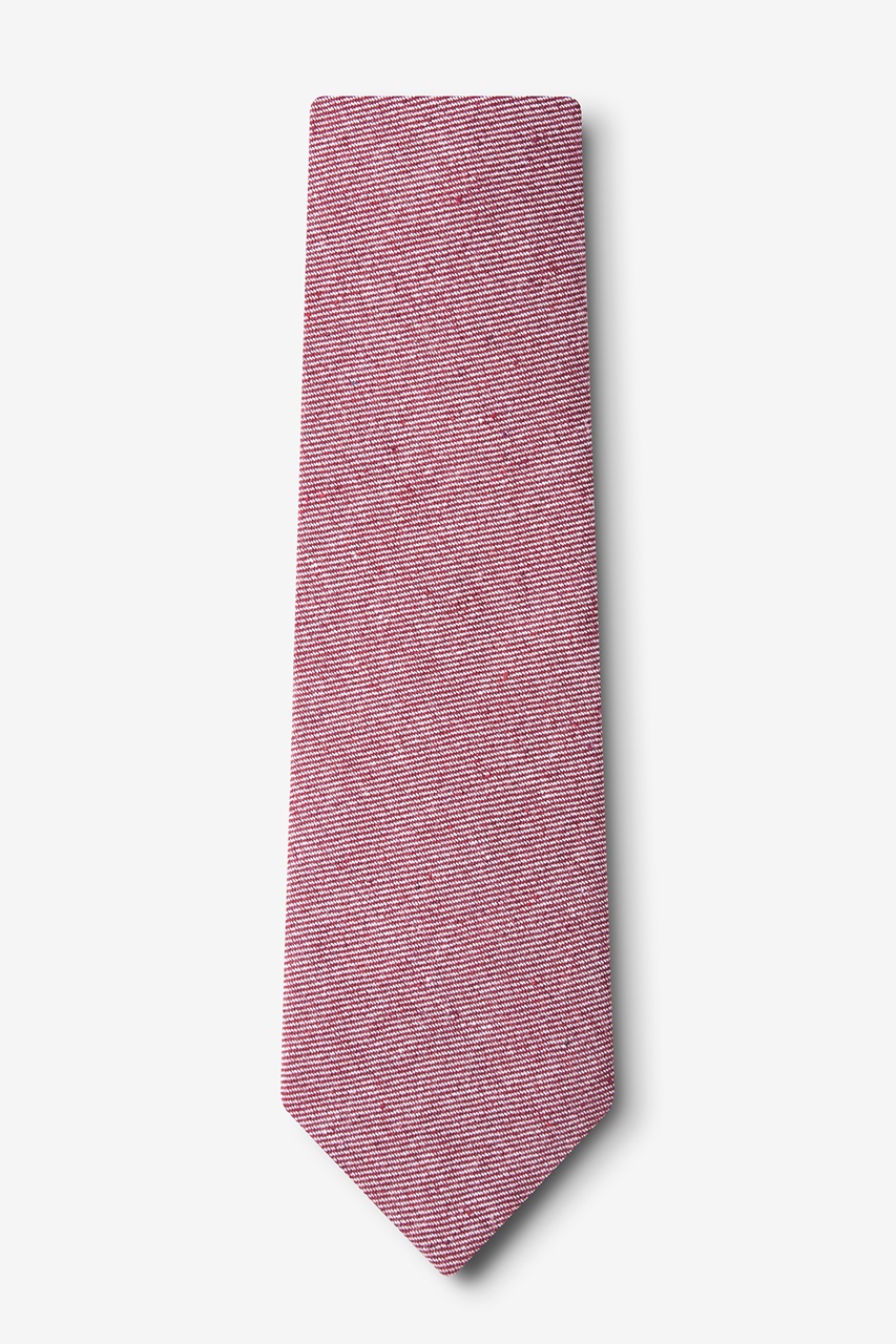 Red Cotton Hitchcock Extra Long Tie | Ties.com