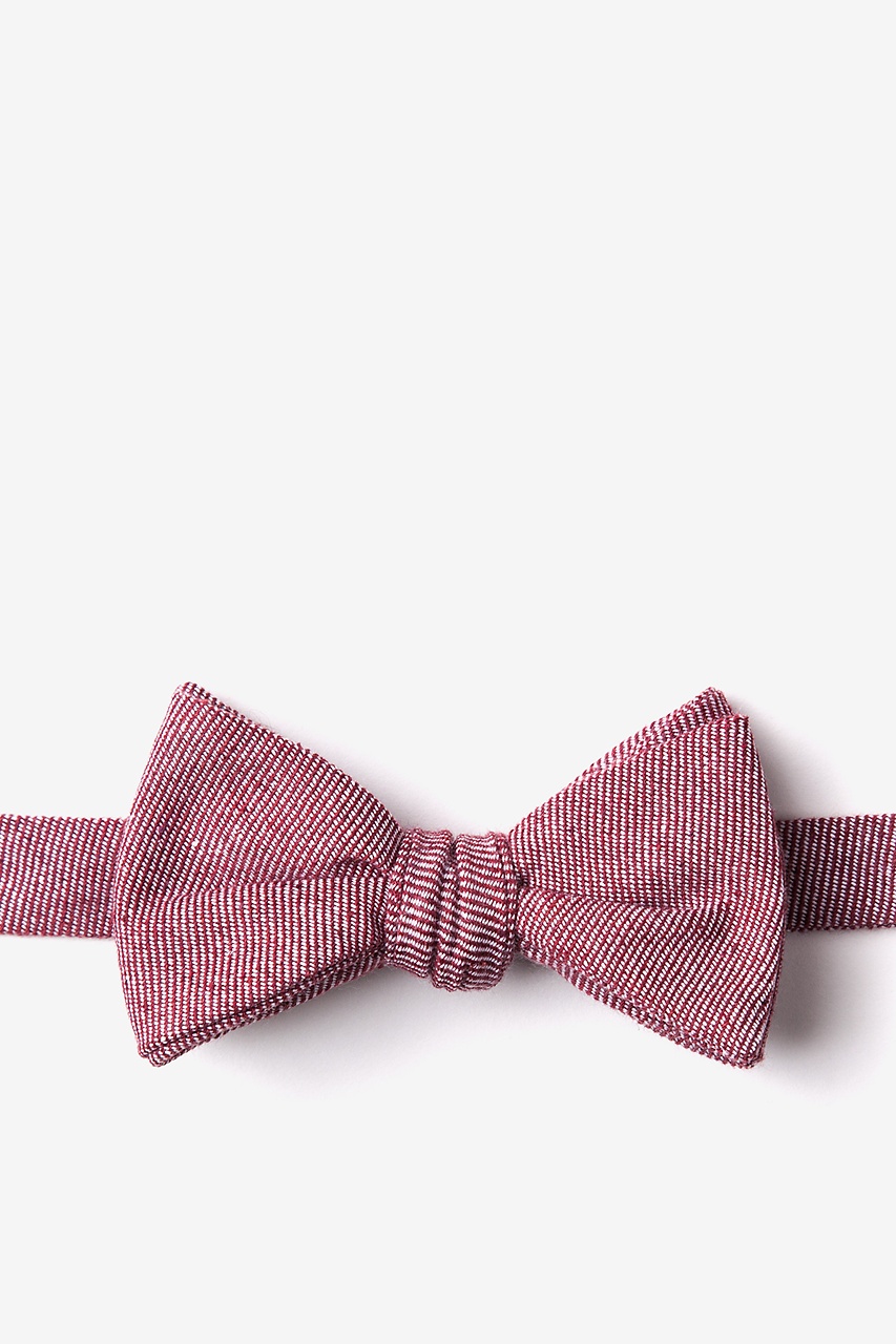 Red Cotton Hitchcock Self-Tie Bow Tie | Ties.com