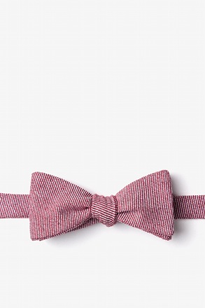 Hitchcock Red Skinny Bow Tie