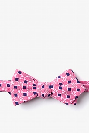 Jamaica Red Diamond Tip Bow Tie