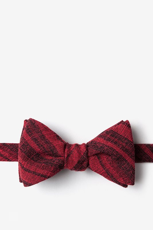 Katy Charcoal Cotton Skinny Bow Tie