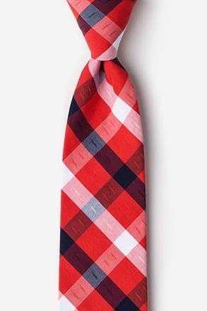 Kennewick Red Extra Long Tie