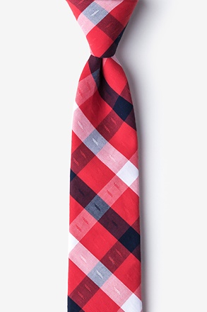 Kennewick Red Skinny Tie