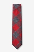 Kent Red Skinny Tie Photo (1)