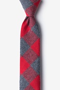 Kent Red Skinny Tie Photo (0)