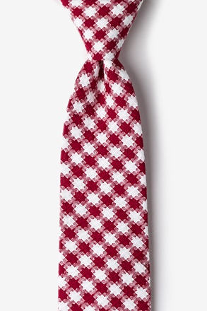 _Kingman Red Extra Long Tie_