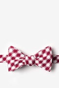 Kingman Red Self-Tie Bow Tie Photo (0)