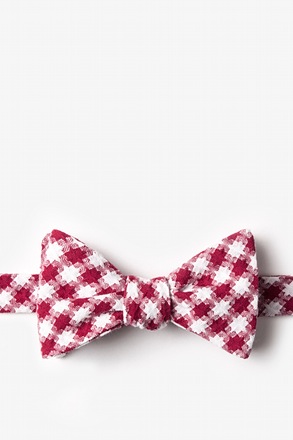 _Kingman Red Self-Tie Bow Tie_