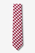 Kingman Red Skinny Tie Photo (1)