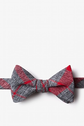 Kirkland Red Self-Tie Bow Tie