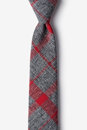 Kirkland Red Skinny Tie