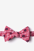 La Grande Red Self-Tie Bow Tie Photo (0)