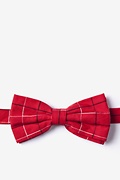 Maison Red Pre-Tied Bow Tie Photo (0)