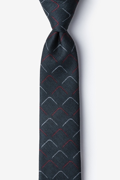 Red Cotton Mesa Skinny Tie