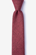 Norwood Red Skinny Tie Photo (0)