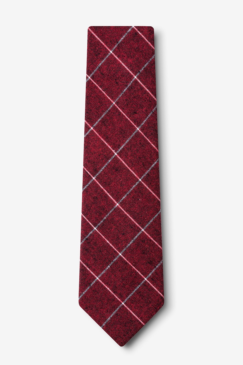 Red Cotton Phoenix Tie