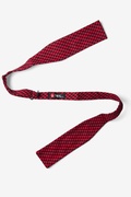 Red Blair Houndstooth Batwing Bow Tie Photo (1)