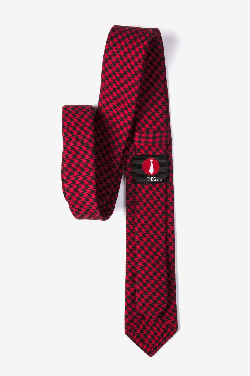 houndstooth skinny tie