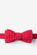 Red Dash Batwing Bow Tie Photo (0)