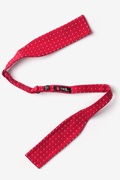 Red Dash Batwing Bow Tie Photo (1)