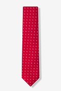 Red Dash Skinny Tie Photo (1)