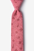 Red Hunter Paisley Skinny Tie Photo (0)